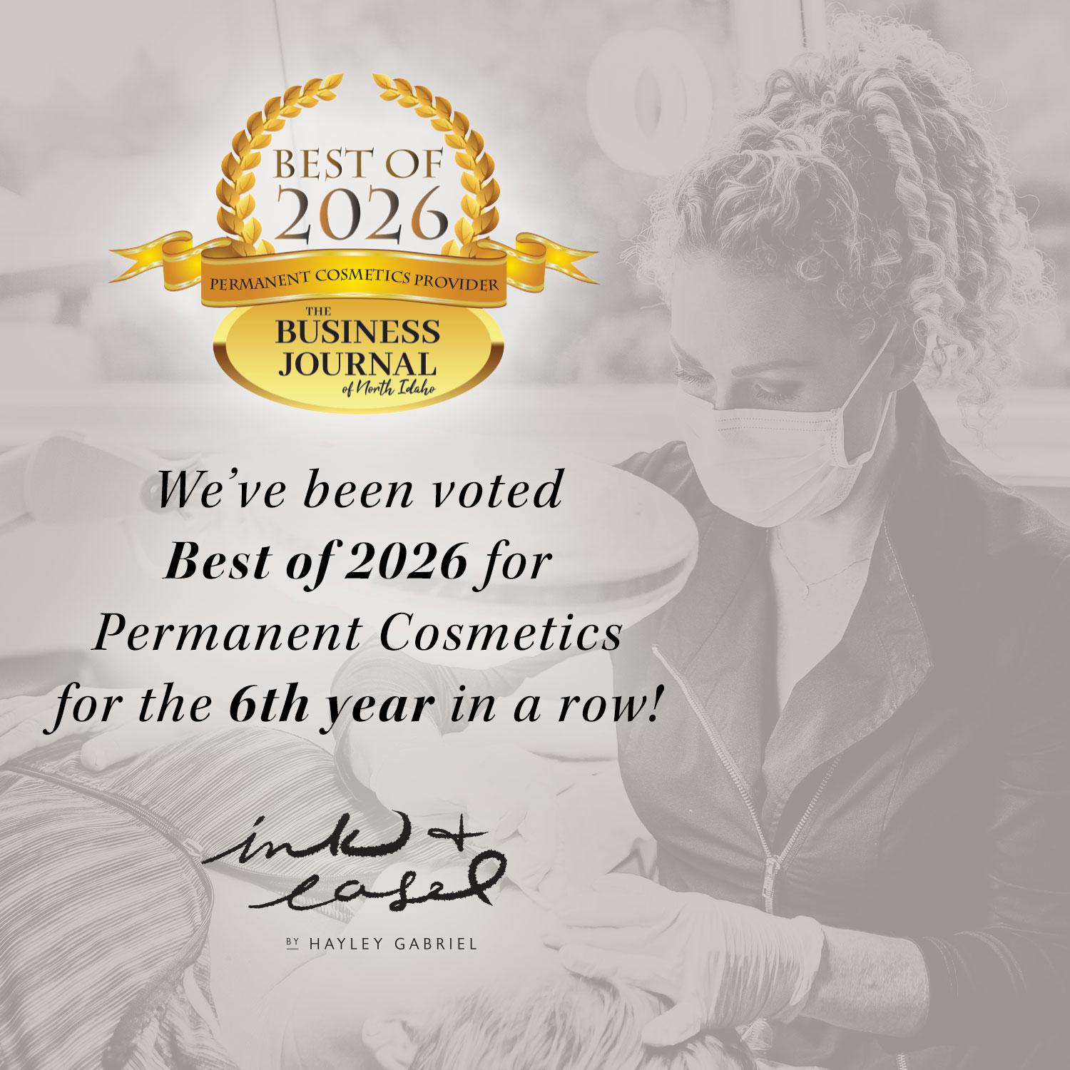 We’ve been voted Best of 2026 for Permanent Cosmetics for the 6th year in a row!