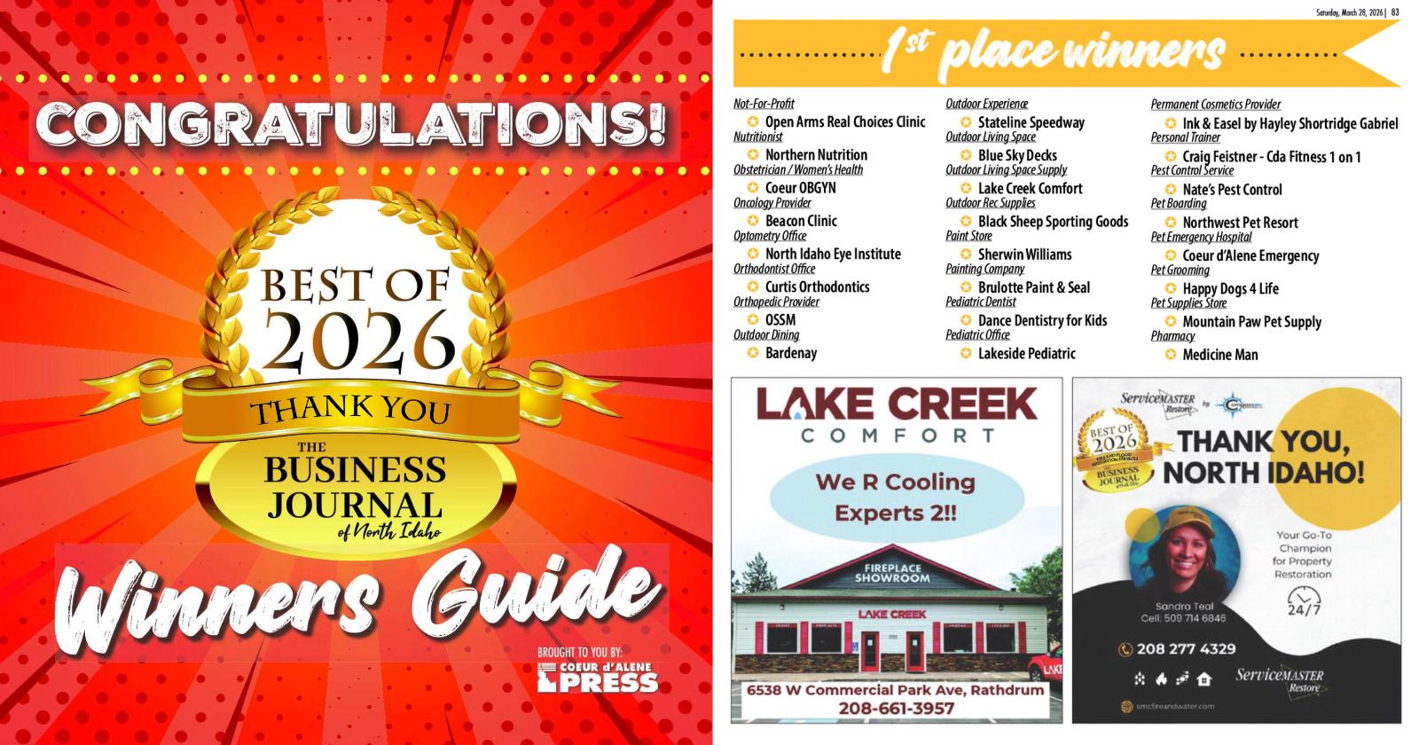 Ink and Easel won Best of 2026 in North Idaho for Permanent Cosmetics - Winners Guide